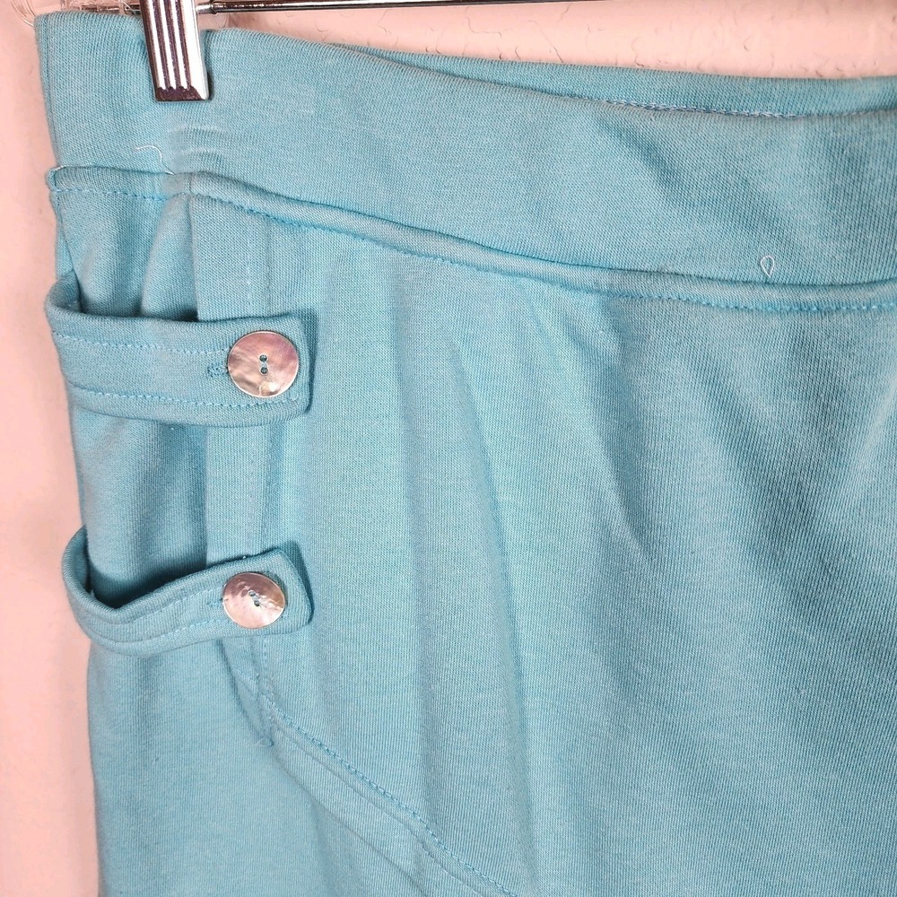 Silverwear Mini Skort Womens Small Light Teal Knit Stretch Outdoor Comfort NEW - Picture 2 of 10